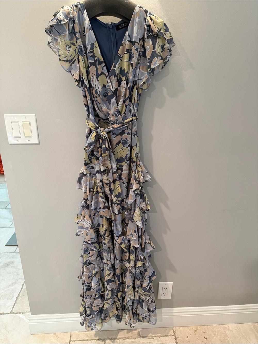 Ralph Lauren Floral Ruffle Maxi Dress